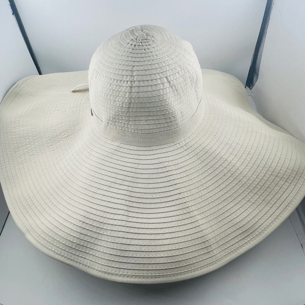 Coolibar Ultra Wide 7" Brim Beach Pool Sun Hat UPF 50+ Packable Shapeable